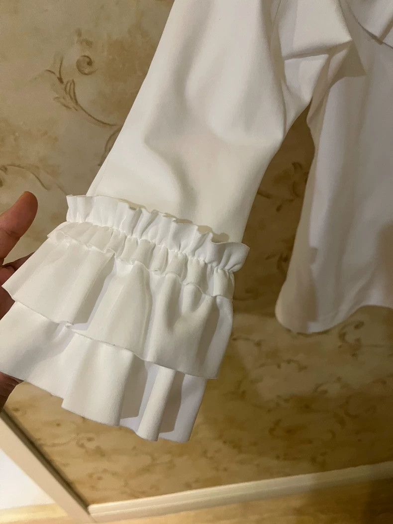 Comme des Garcons Comme des Garçons Ruffled White Shirt- DMC Size US S / EU 44-46 / 1 - 4 Thumbnail