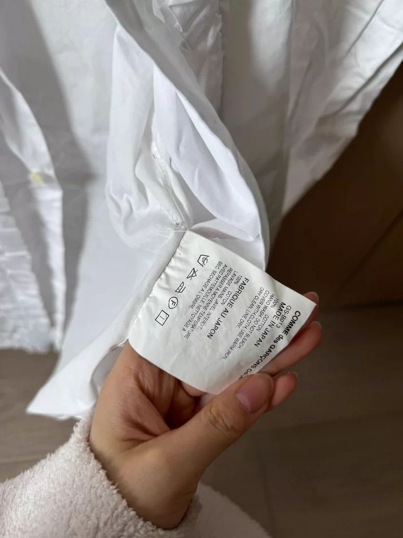 Comme des Garcons Comme des Garçons White Long Sleeve Shirt- DMC Size US S / EU 44-46 / 1 - 3 Thumbnail