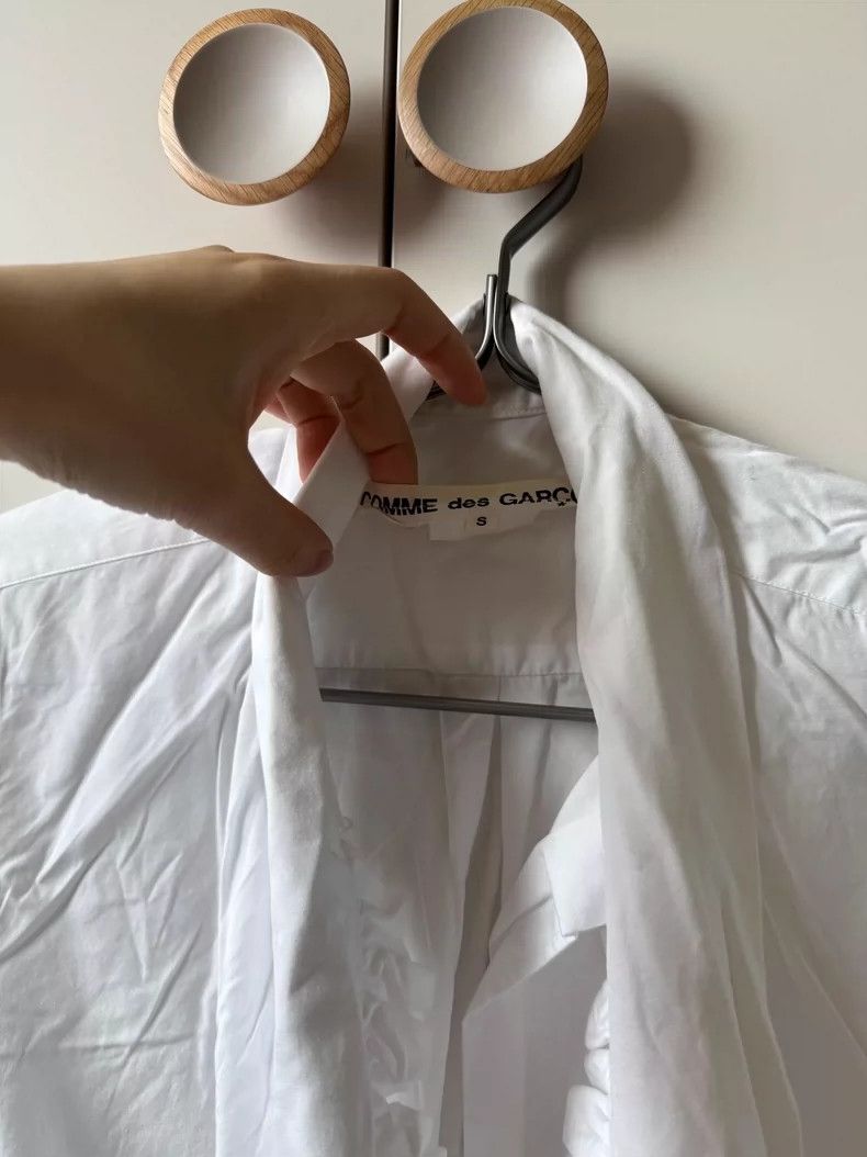Comme des Garcons Comme des Garçons White Long Sleeve Shirt- DMC Size US S / EU 44-46 / 1 - 4 Thumbnail