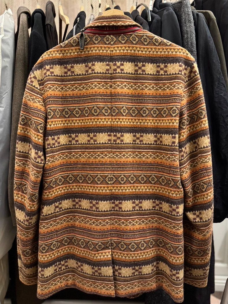 Yohji Yamamoto Yohji Yamamoto Patterned Zip Jacket- DMC Size US L / EU 52-54 / 3 - 2 Thumbnail