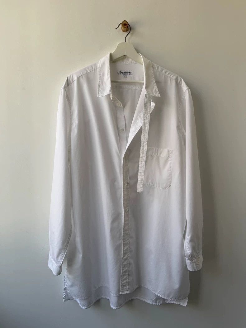 Yohji Yamamoto Yohji Yamamoto Pour Homme White Shirt- DMC Size US M / EU 48-50 / 2 - 2 Thumbnail