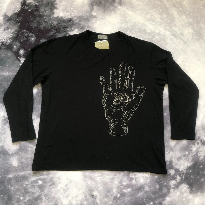 Yohji Yamamoto Yohji Yamamoto Long Sleeve Graphic T-Shirt- DMC Size US XXL / EU 58 / 5 - 5 Thumbnail