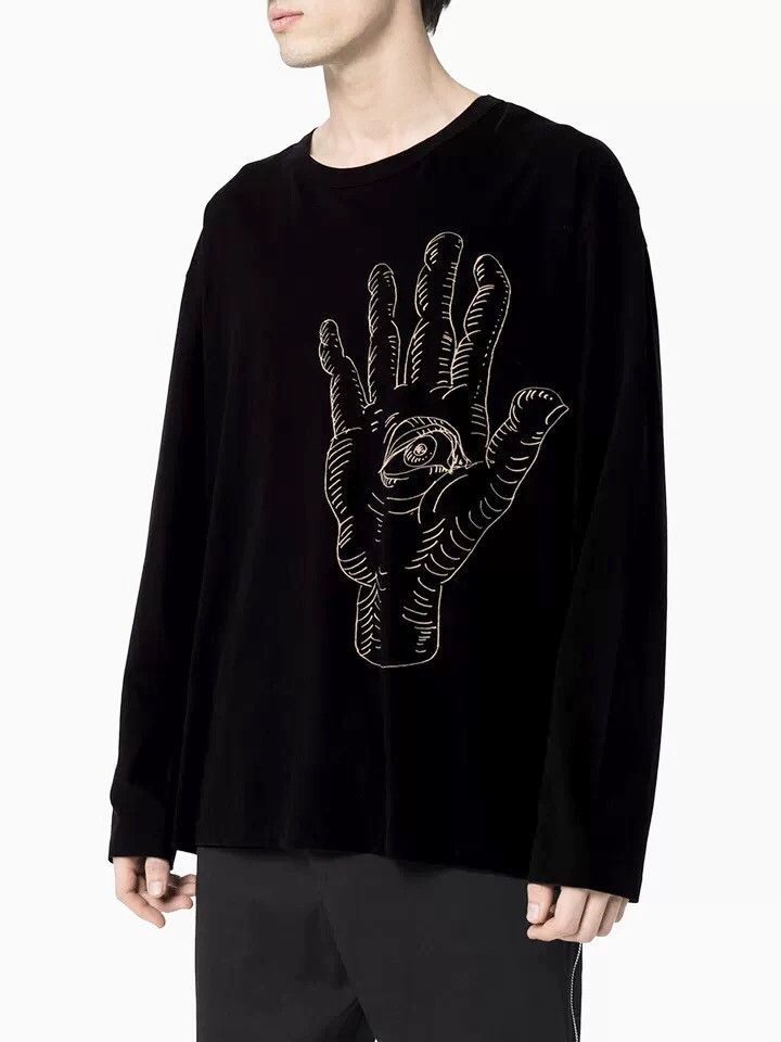 Yohji Yamamoto Yohji Yamamoto Long Sleeve Graphic T-Shirt- DMC Size US XXL / EU 58 / 5 - 2 Thumbnail