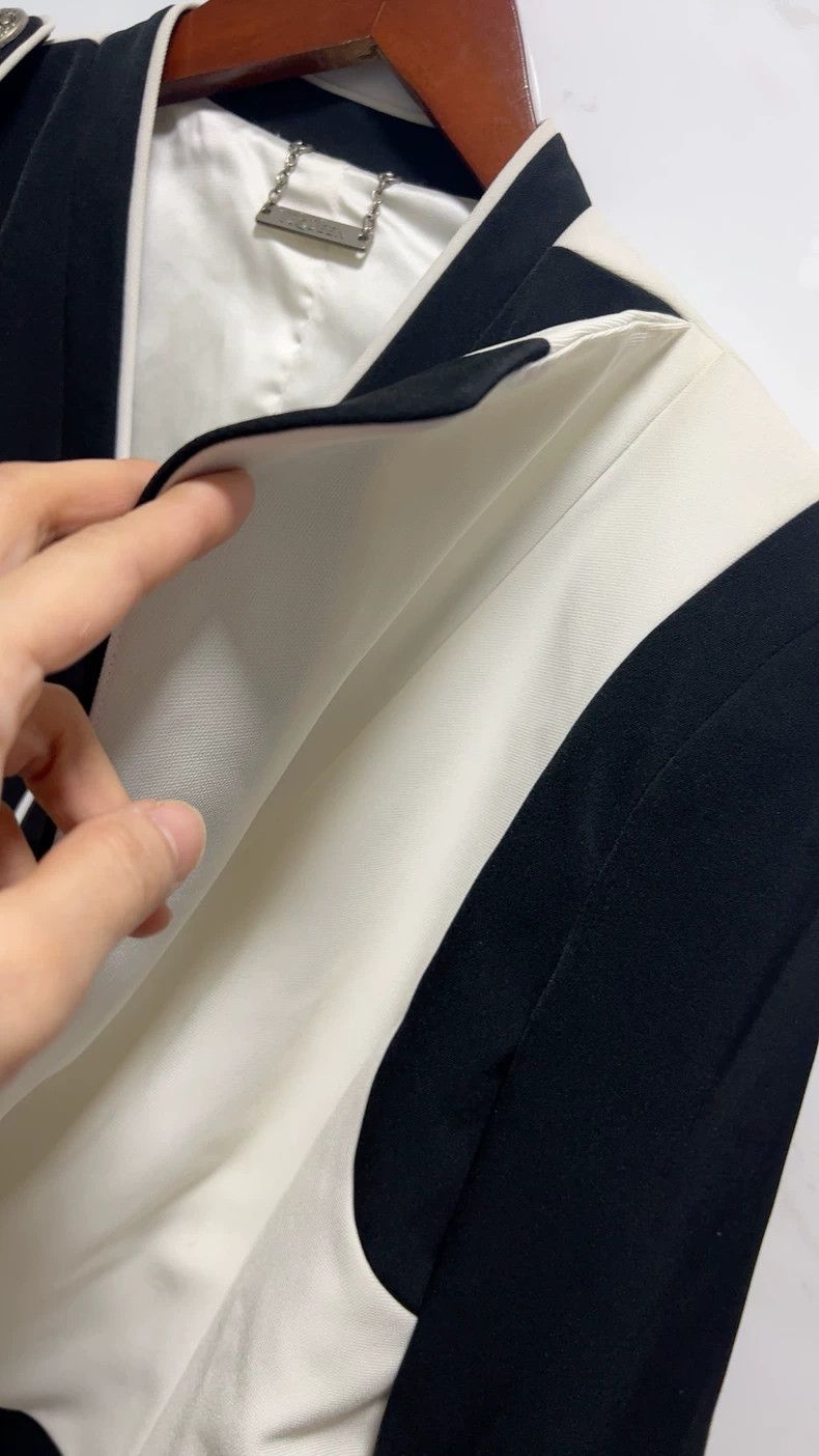 Alexander McQueen Alexander McQueen Black and White Jacket- DMC Size US M / EU 48-50 / 2 - 3 Thumbnail