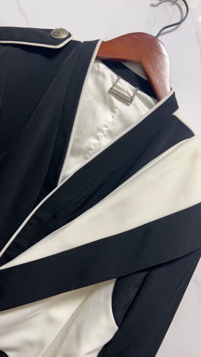 Alexander McQueen Alexander McQueen Black and White Jacket- DMC Size US M / EU 48-50 / 2 - 2 Thumbnail