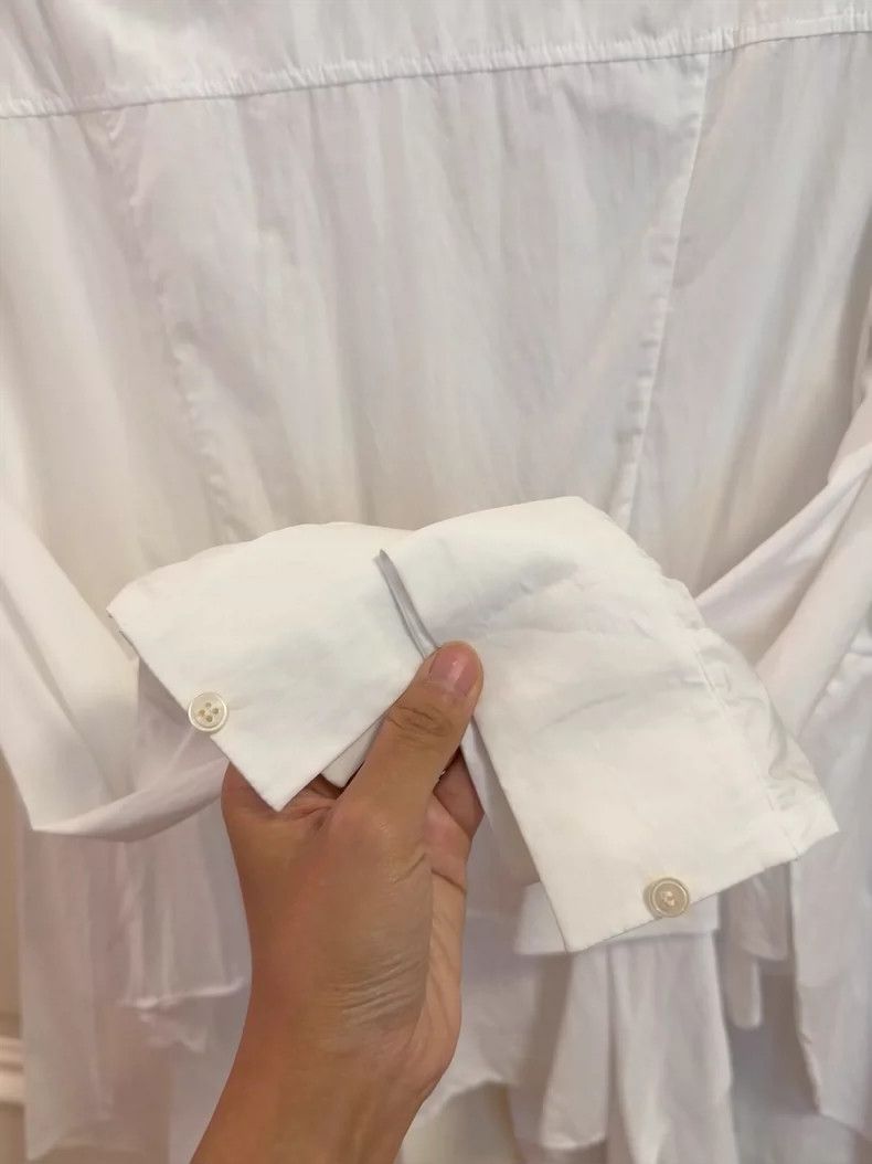 Alexander McQueen Alexander McQueen Women's Button-Up Shirt White- DMC Size US M / EU 48-50 / 2 - 4 Thumbnail