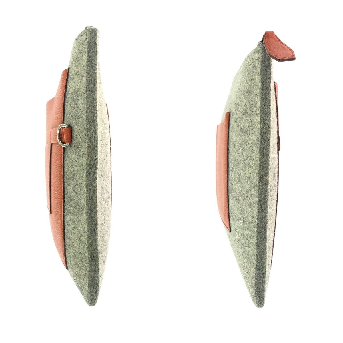 Hermes Hermes Hermes Tout Doux 37 Felt/Veau Epsom Clutch Bag Natural Material Clutch Bag Stamp T DUTY FREE for USA Size ONE SIZE - 8 Thumbnail