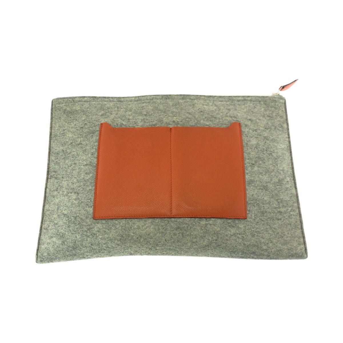 Hermes Hermes Hermes Tout Doux 37 Felt/Veau Epsom Clutch Bag Natural Material Clutch Bag Stamp T DUTY FREE for USA Size ONE SIZE - 2 Thumbnail
