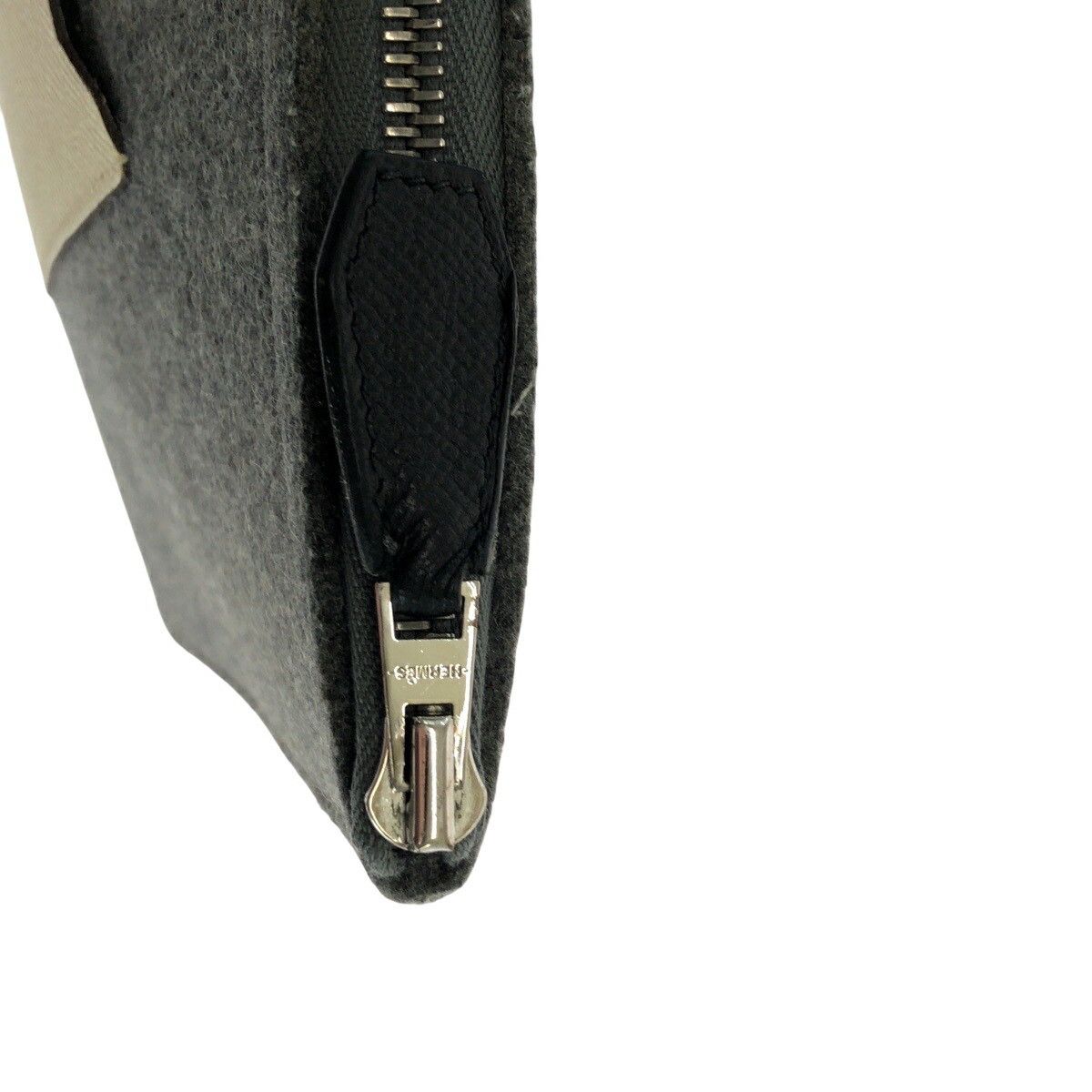 Hermes Hermes Hermes Tout Doux Felt Veau Epsom Clutch Bag Leather Clutch Bag Stamp D DUTY FREE for USA Size ONE SIZE - 7 Thumbnail