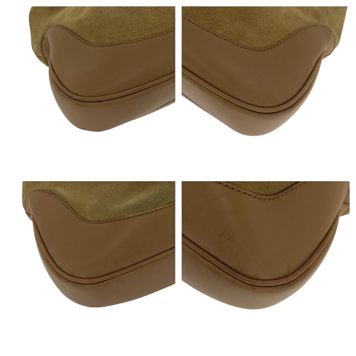 Gucci Gucci Gucci Suede/Leather Jackie Shelle Shoulder Bag 0013306 Suede Shoulder Bag 001 3306 DUTY FREE for USA Size ONE SIZE - 3 Thumbnail