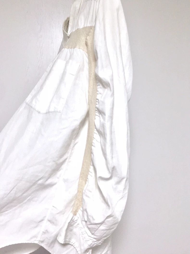 Comme des Garcons Comme des Garçons Wool-Blend White Shirt- DMC Size US M / EU 48-50 / 2 - 3 Thumbnail