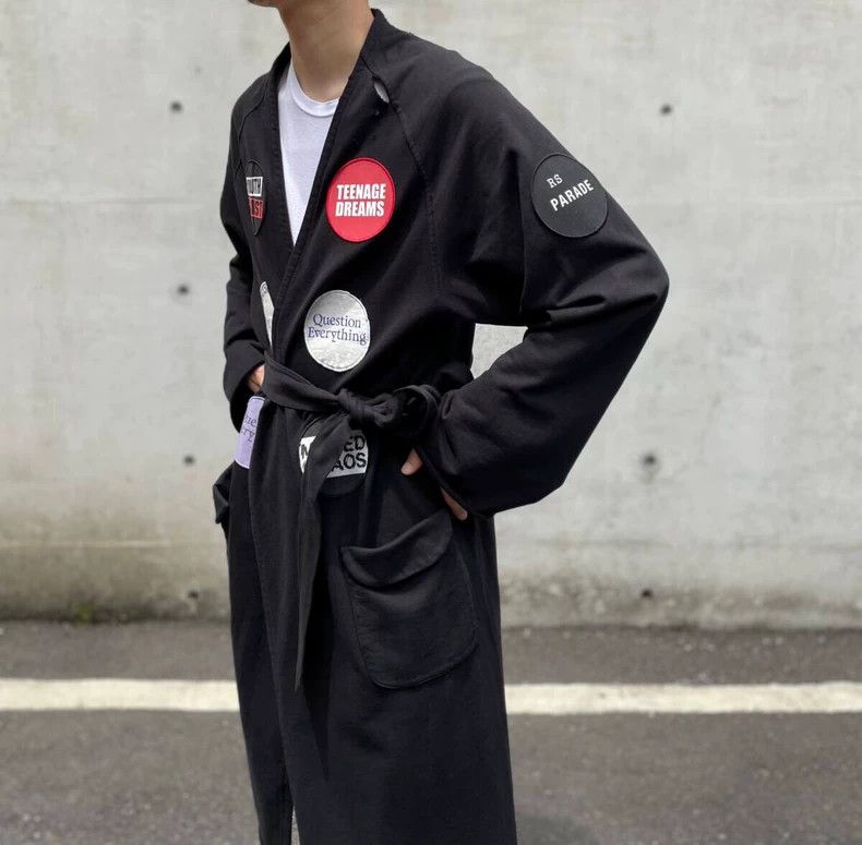 Raf Simons RAF SIMONS Embroidered Robe with Belt- DMC Size US M / EU 48-50 / 2 - 9 Thumbnail