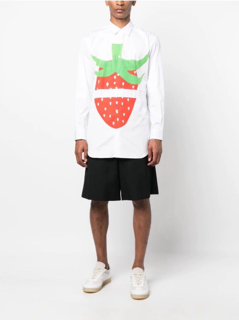 Comme des Garcons Comme des Garcons Strawberry Print Long Sleeve Shirt- DMC Size US L / EU 52-54 / 3 - 2 Thumbnail