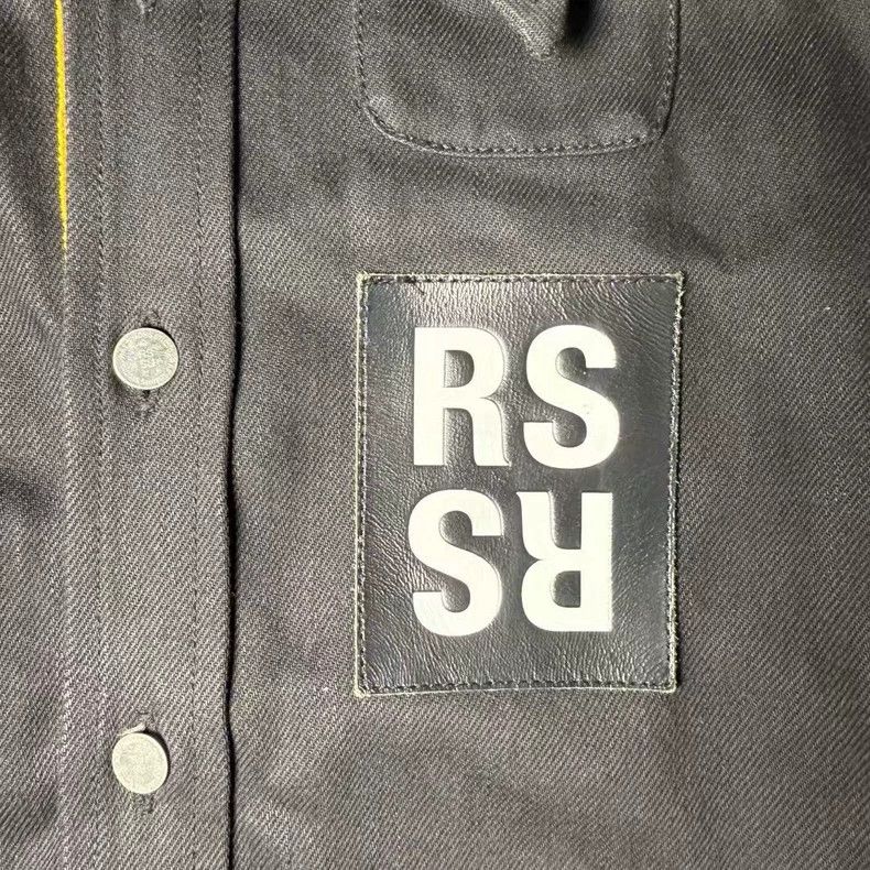 Raf Simons Raf Simons Black Letter Patch Shirt Jacket- DMC Size US M / EU 48-50 / 2 - 3 Thumbnail