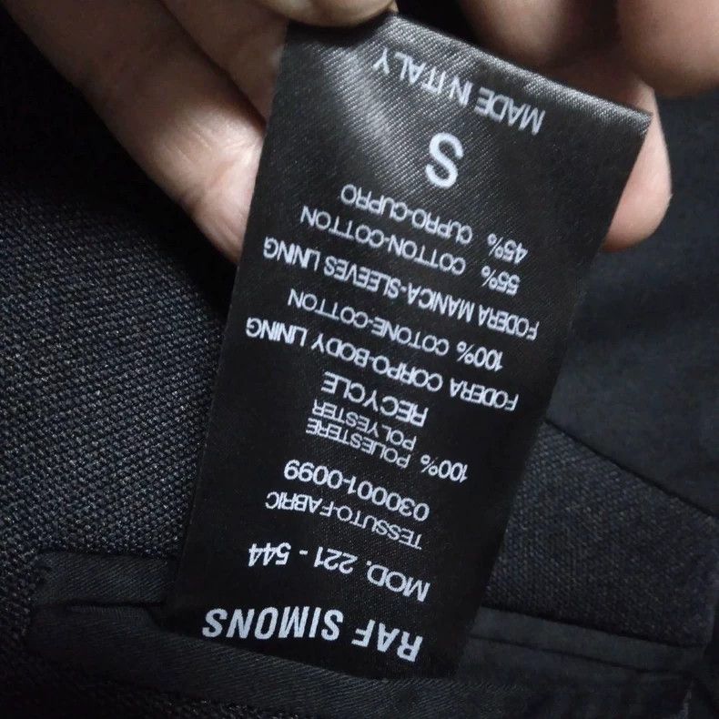 Raf Simons Raf Simons Black Jacket with Unique Design- DMC Size US S / EU 44-46 / 1 - 7 Thumbnail