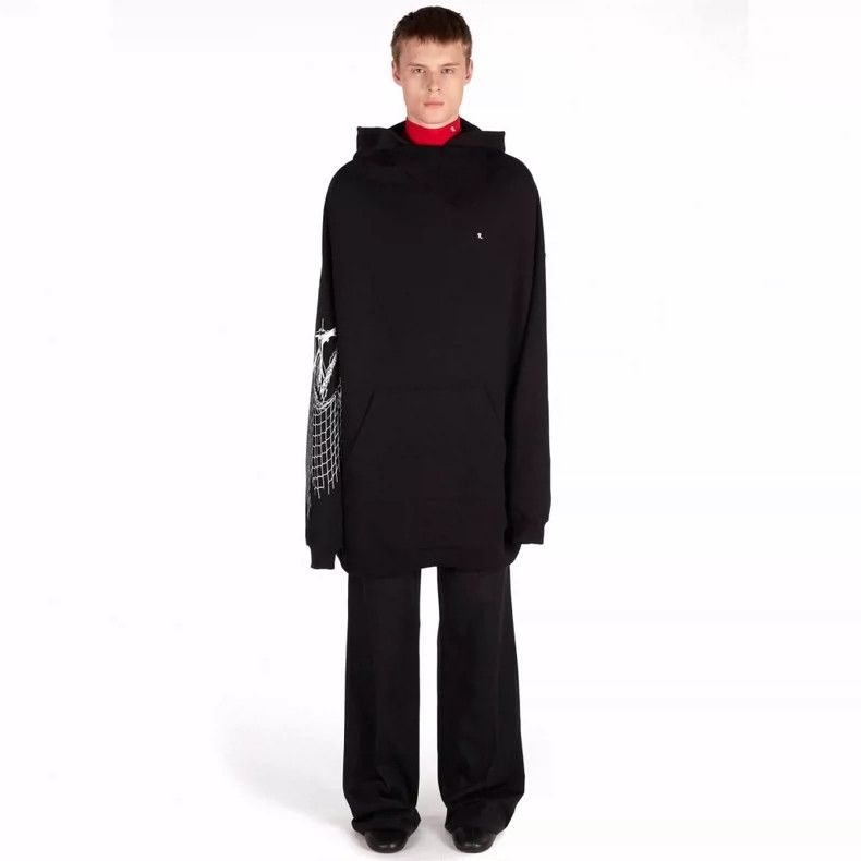 Raf Simons Raf Simons Oversized Hoodie with Chain Design- DMC Size US L / EU 52-54 / 3 - 7 Thumbnail