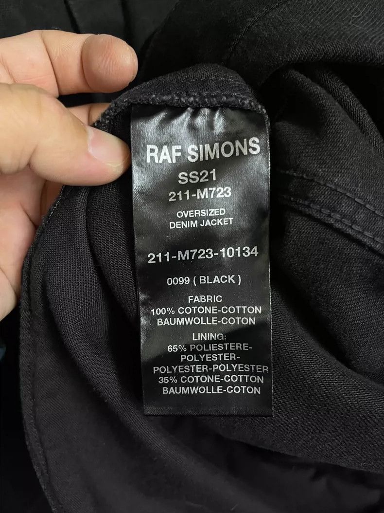 Raf Simons Raf Simons Black Oversized Denim Jacket- DMC Size US L / EU 52-54 / 3 - 8 Thumbnail