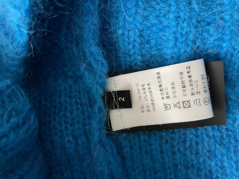 Raf Simons Raf Simons Blue Mohair Knit Sweater- DMC Size US M / EU 48-50 / 2 - 3 Thumbnail