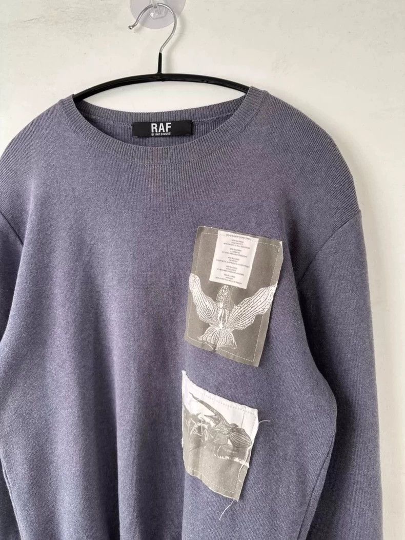 Raf Simons RAF Simons Rare Blue Knit Sweatshirt- DMC Size US M / EU 48-50 / 2 - 3 Thumbnail