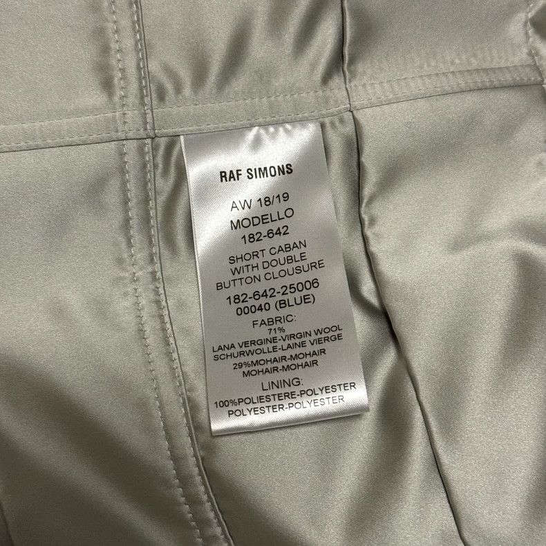 Raf Simons RAF SIMONS Short Caban with Double Button Closure- DMC Size US M / EU 48-50 / 2 - 4 Thumbnail