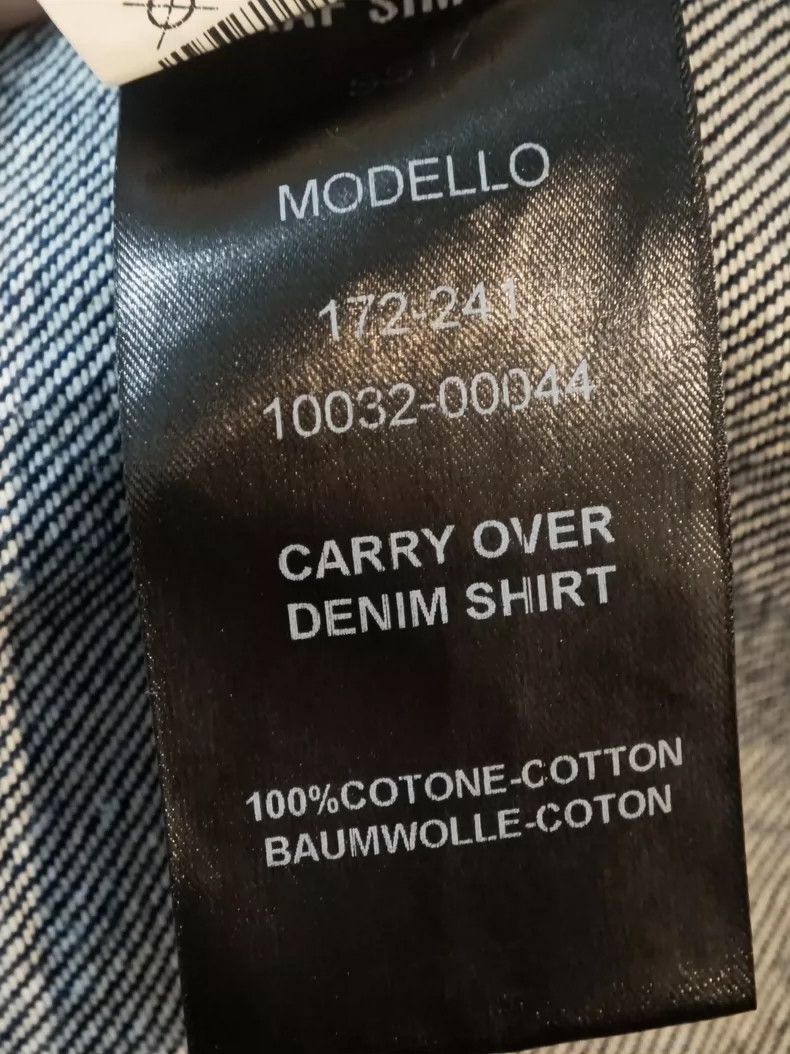Raf Simons Raf Simons Classic Denim Shirt with Design- DMC Size US M / EU 48-50 / 2 - 4 Thumbnail