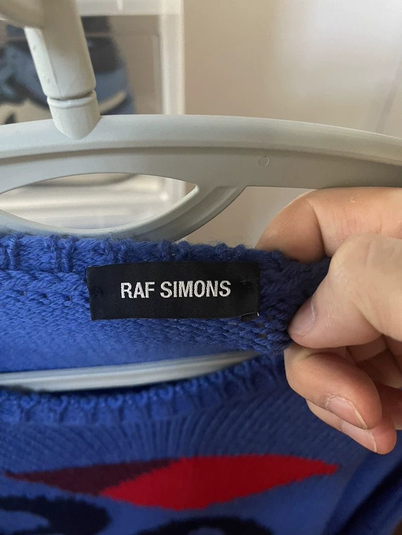 Raf Simons Raf Simons Blue Knit Sweater with RS Logo- DMC Size US M / EU 48-50 / 2 - 2 Thumbnail