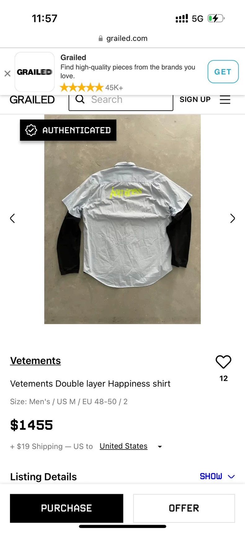 Vetements Vetements Logo Layered Button-Up Shirt- DMC Size US XXL / EU 58 / 5 - 2 Thumbnail