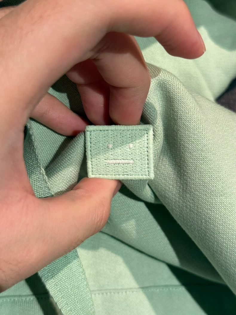 Acne Studios Acne Studios Classic Logo Hoodie in Mint Green- DMC Size US XS / EU 42 / 0 - 4 Thumbnail