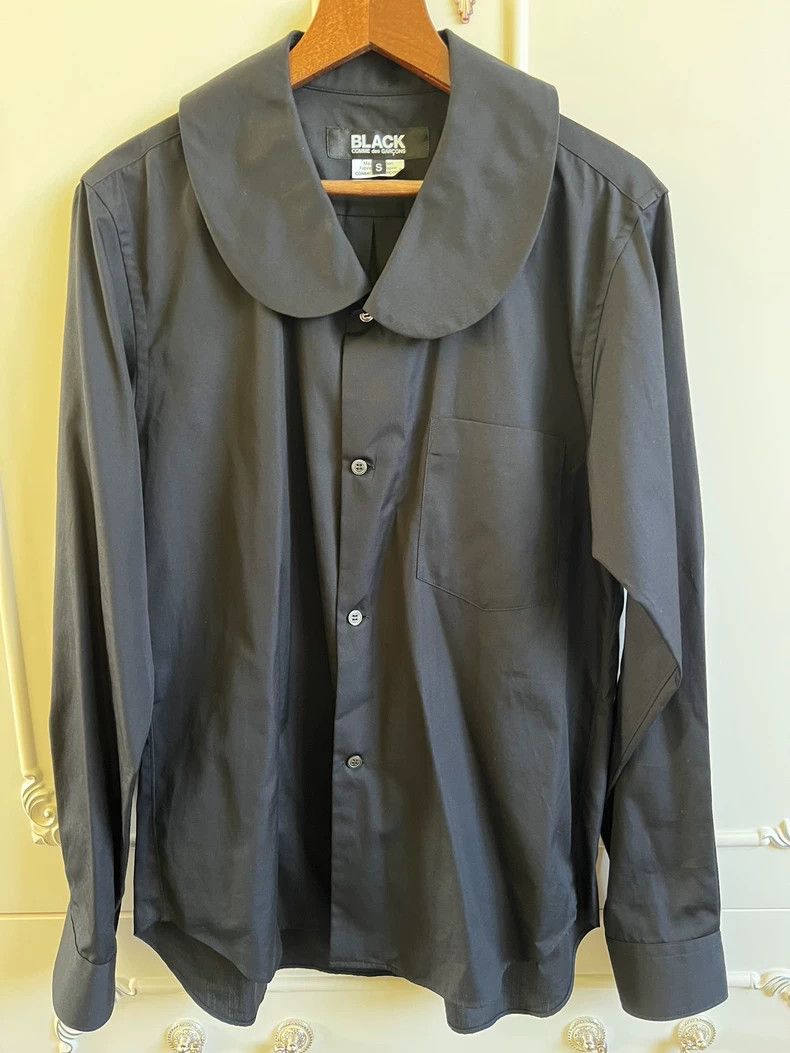 Comme des Garcons Black Cotton Large Collar Shirt- DMC Size US S / EU 44-46 / 1 - 2 Thumbnail