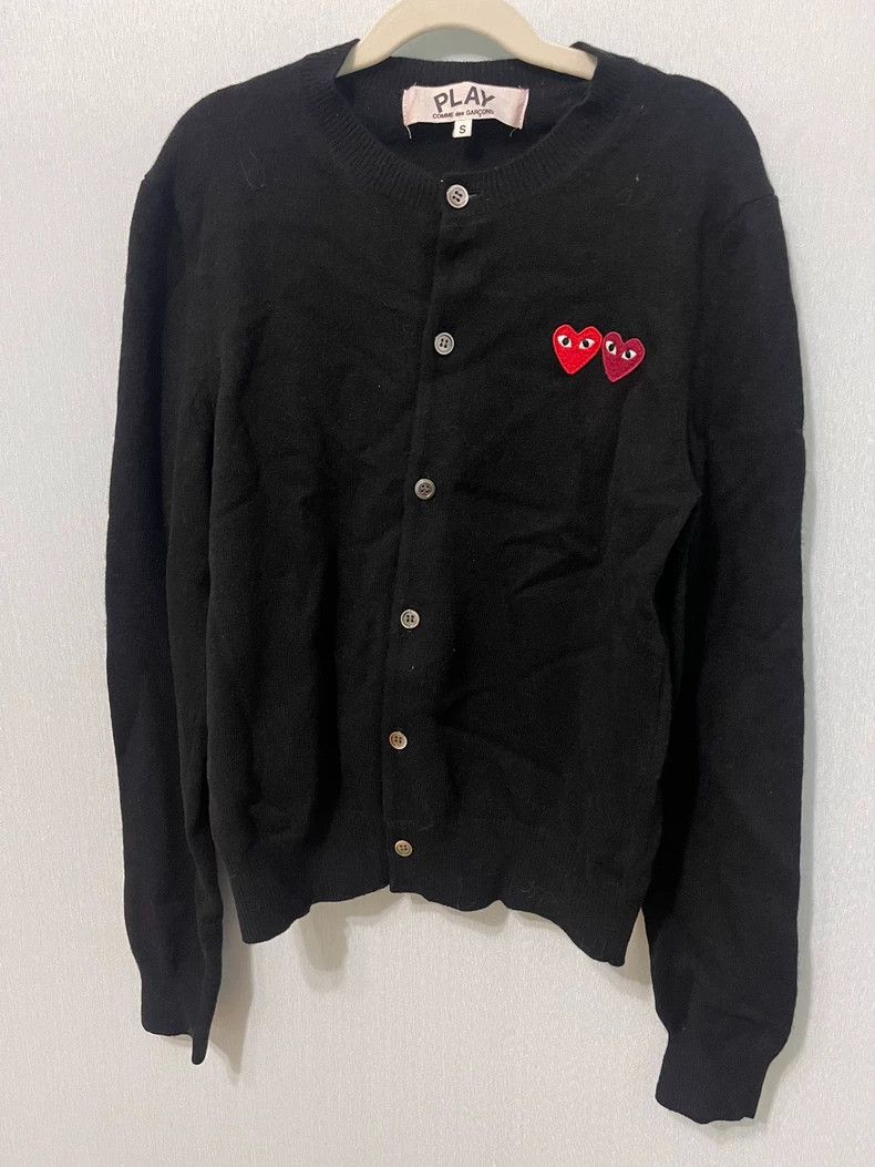 Comme des Garcons Brown Play Comme des Garçons Cardigan- DMC Size US M / EU 48-50 / 2 - 7 Thumbnail