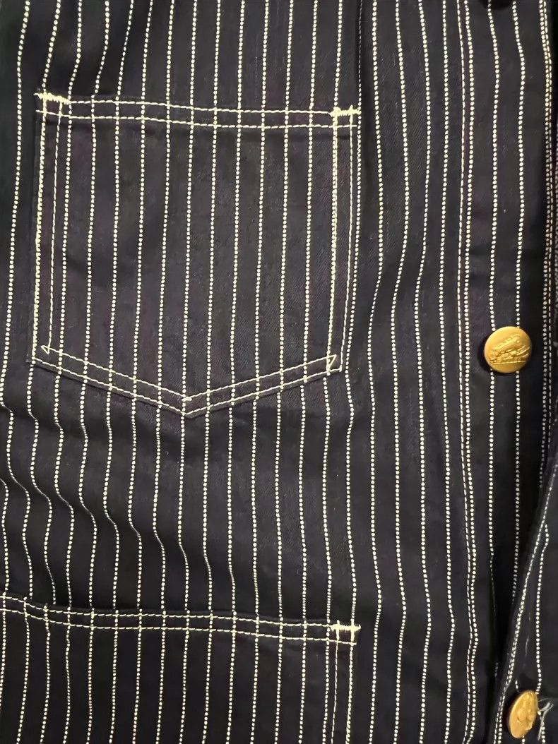 The Real McCoy's Real McCoy's Striped Denim Jacket- DMC Size US M / EU 48-50 / 2 - 6 Thumbnail