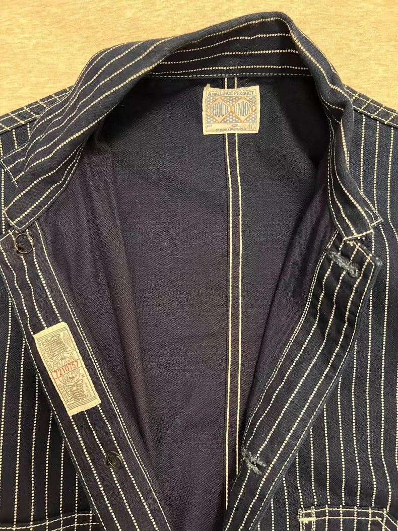 The Real McCoy's Real McCoy's Striped Denim Jacket- DMC Size US M / EU 48-50 / 2 - 3 Thumbnail