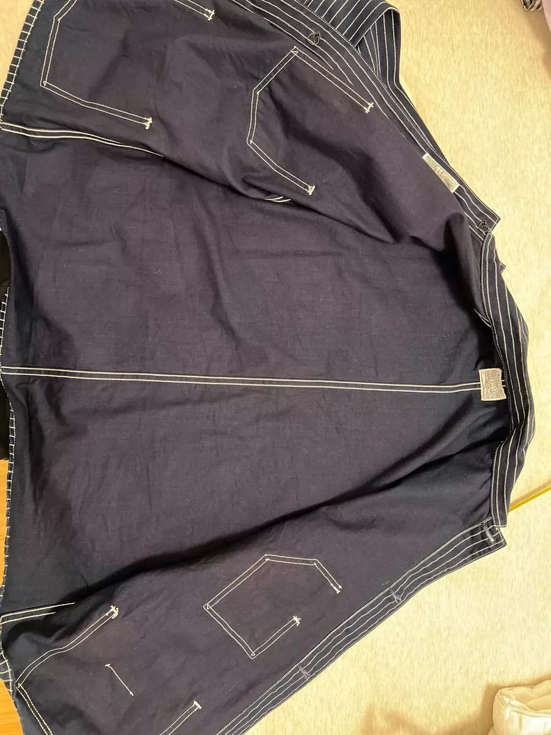 The Real McCoy's Real McCoy's Striped Denim Jacket- DMC Size US M / EU 48-50 / 2 - 4 Thumbnail
