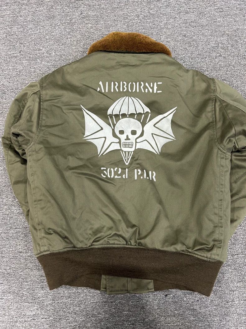 The Real McCoy's Real McCoy B10 Flight Jacket with Skull Design- DMC Size US L / EU 52-54 / 3 - 3 Thumbnail