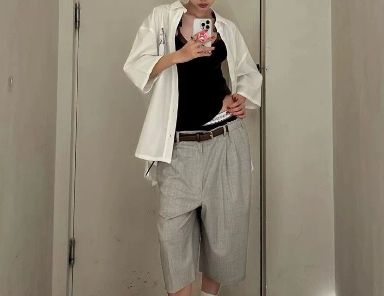 Our Legacy Our Legacy Women's Woven Shorts in Dark Gray- DMC Size US 31 - 9 Thumbnail