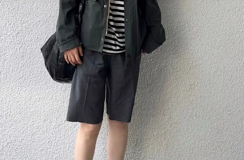Our Legacy Our Legacy Women's Woven Shorts in Dark Gray- DMC Size US 31 - 8 Thumbnail