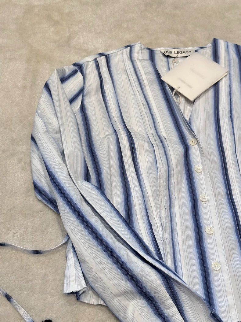 Our Legacy Our Legacy Striped Button-Up Shirt- DMC Size US M / EU 48-50 / 2 - 4 Thumbnail
