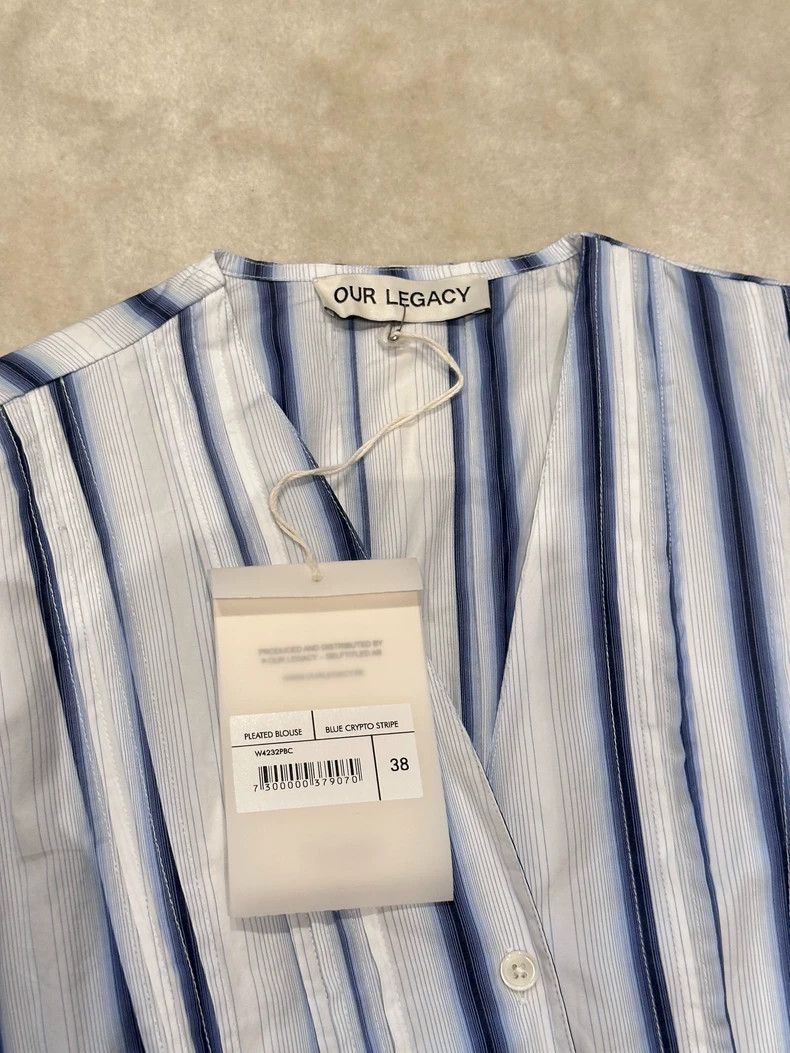 Our Legacy Our Legacy Striped Button-Up Shirt- DMC Size US M / EU 48-50 / 2 - 2 Thumbnail
