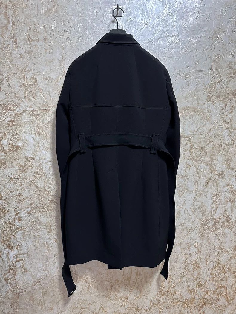 Rick Owens Rick Owens Black Overcoat Trench Coat- DMC Size US M / EU 48-50 / 2 - 2 Thumbnail
