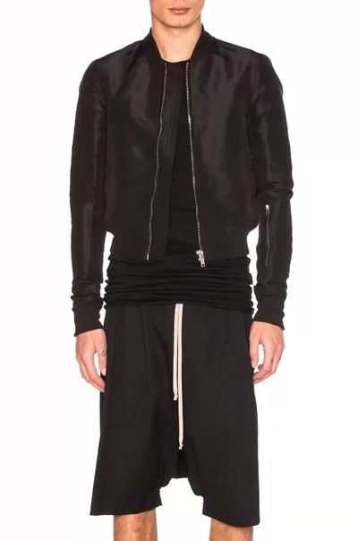Rick Owens Rick Owens Black Zippered Bomber Jacket- DMC Size US M / EU 48-50 / 2 - 8 Thumbnail