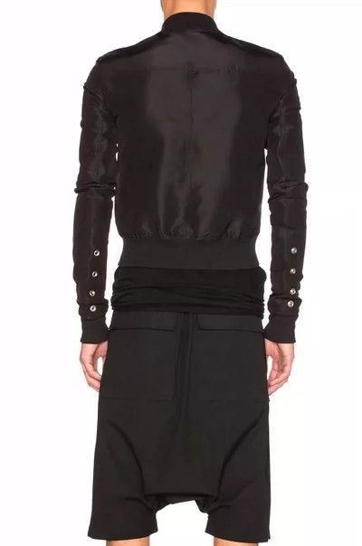 Rick Owens Rick Owens Black Zippered Bomber Jacket- DMC Size US M / EU 48-50 / 2 - 9 Thumbnail
