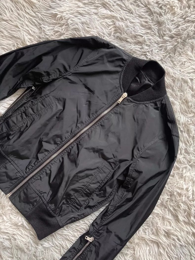 Rick Owens Rick Owens Black Zippered Bomber Jacket- DMC Size US M / EU 48-50 / 2 - 2 Thumbnail