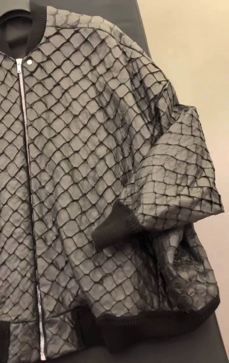Rick Owens Rick Owens Black Bomber Jacket with Scales- DMC Size US M / EU 48-50 / 2 - 6 Thumbnail