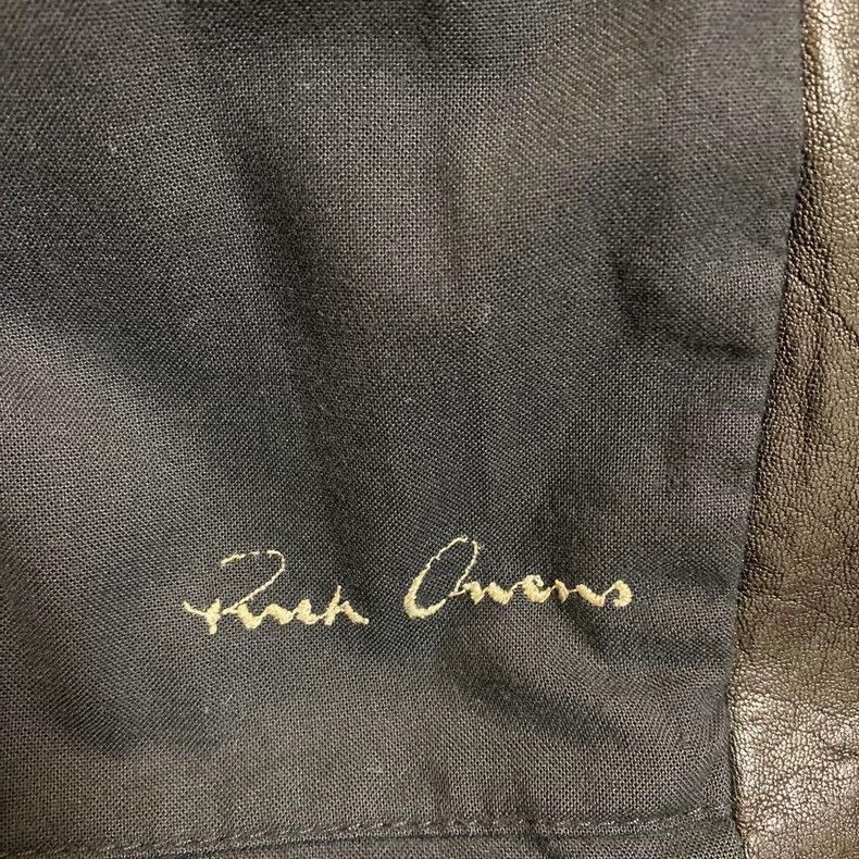 Rick Owens Rick Owens Black Leather Jacket with Unique Design- DMC Size US M / EU 48-50 / 2 - 9 Thumbnail