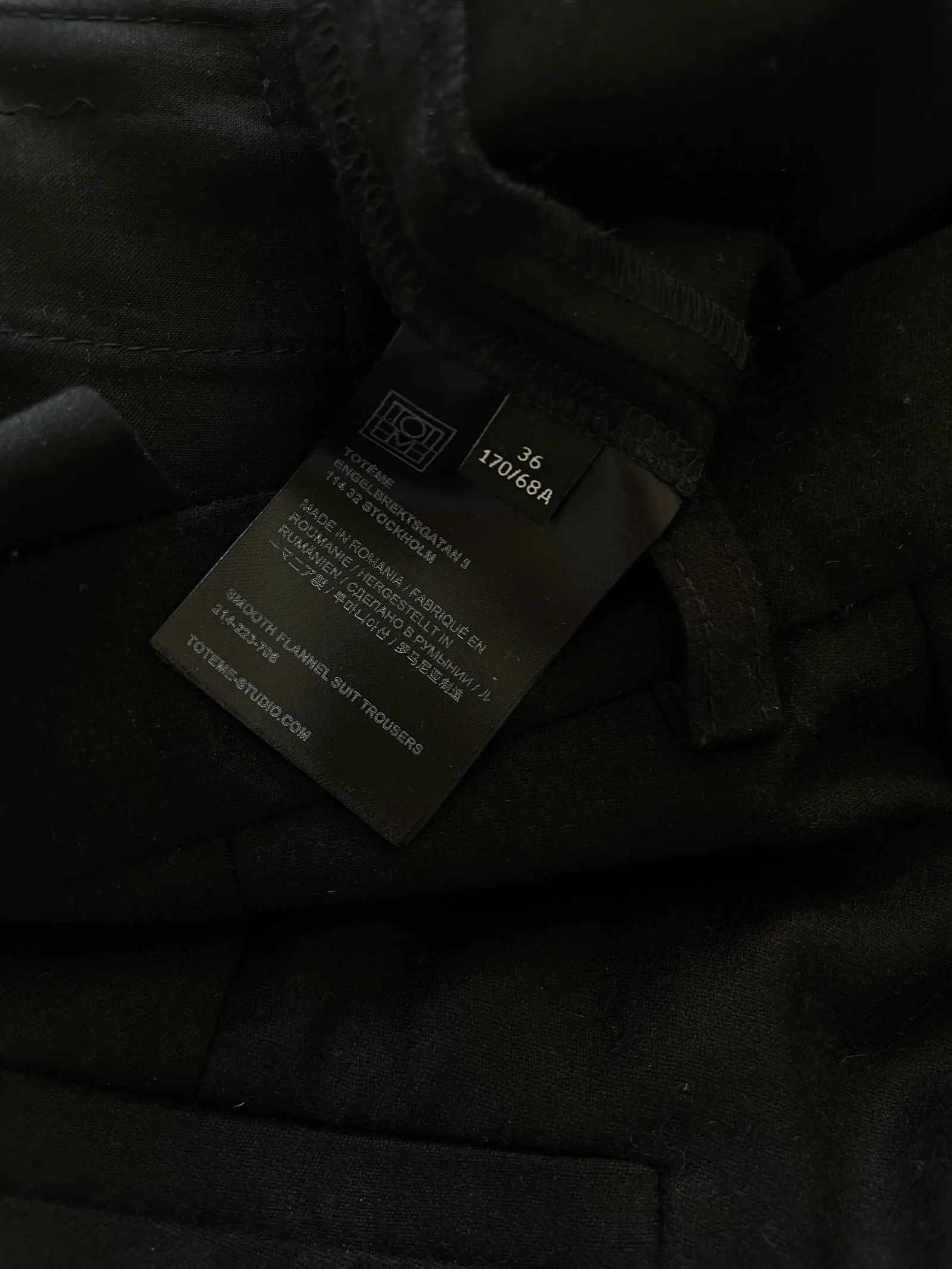 Toteme Toteme Smooth flannel suit trouser Pants Size 26" / US 2 / IT 38 - 3 Thumbnail