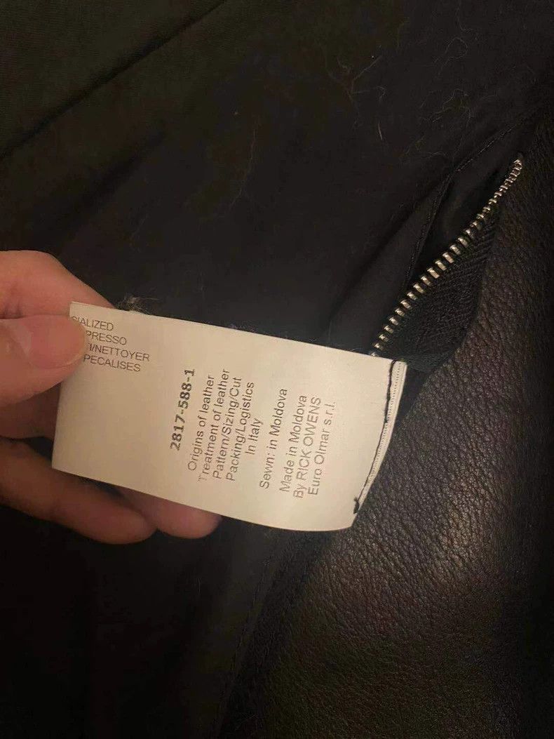 Rick Owens Rick Owens Leather Jacket Size 48- DMC Size US L / EU 52-54 / 3 - 6 Thumbnail