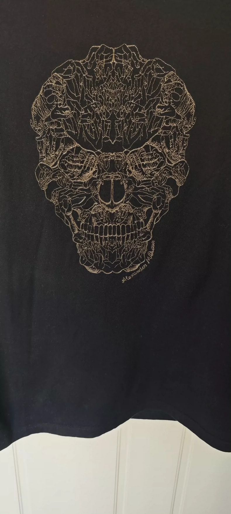 Alexander McQueen Alexander McQueen Skull Embroidery T-Shirt- DMC Size US M / EU 48-50 / 2 - 2 Thumbnail