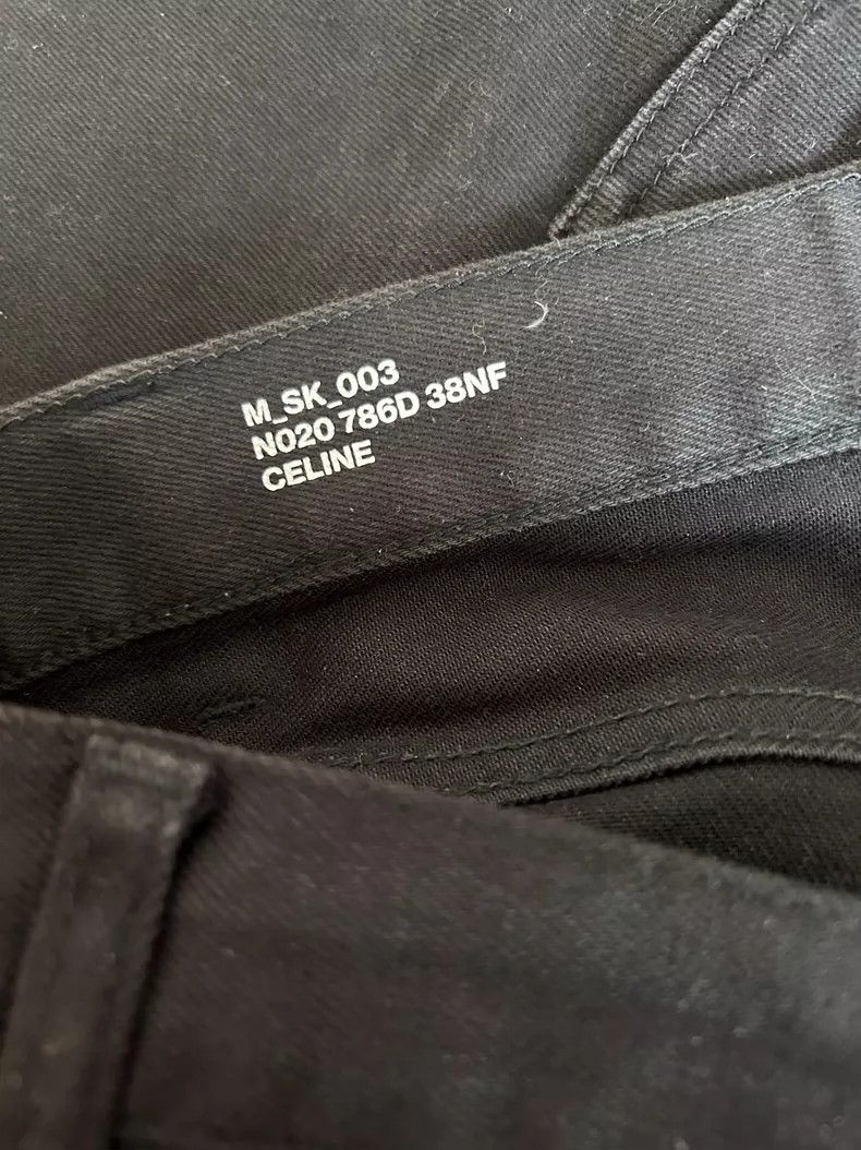 Celine Celine Black Slim Fit Denim Pants- DMC Size US 33 - 2 Thumbnail