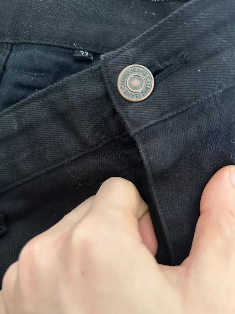 Celine Celine Black Slim Fit Denim Pants- DMC Size US 33 - 5 Thumbnail