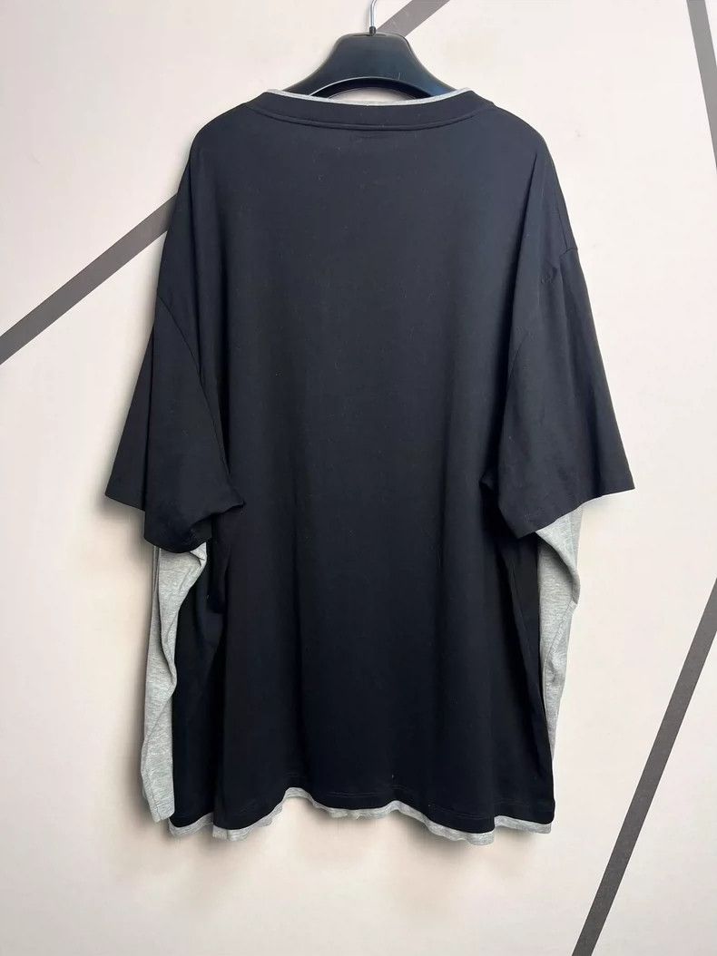 Celine Celine Black Gray Color Block T-Shirt- DMC Size US M / EU 48-50 / 2 - 2 Thumbnail